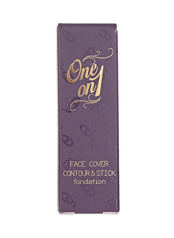 وان أون وان كونتور للوجه مع قلم كريم أساس كراميل 82 - Image 2