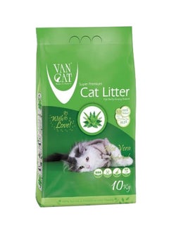 VAN CAT Clumping Bentonite Cat Litter With Aloe Vera White 10kg 