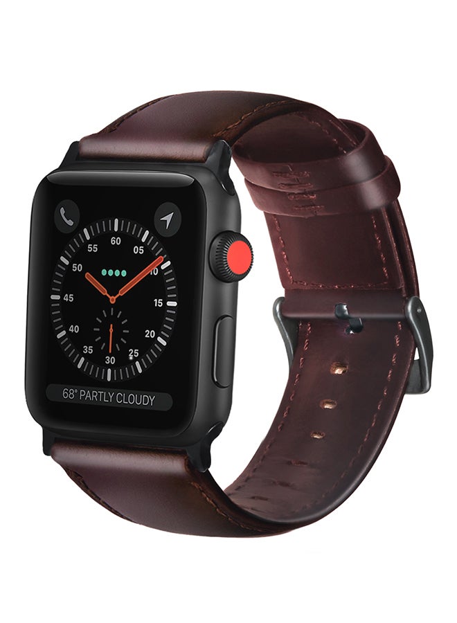 Generic - Replacement Band For Apple Watch Series 3/2/1 Dark Brown - Image 1