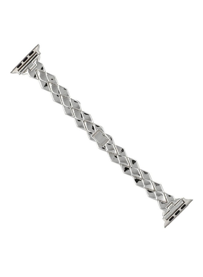 Replacement Band For Apple Watch 42 mm Silver - Image 1