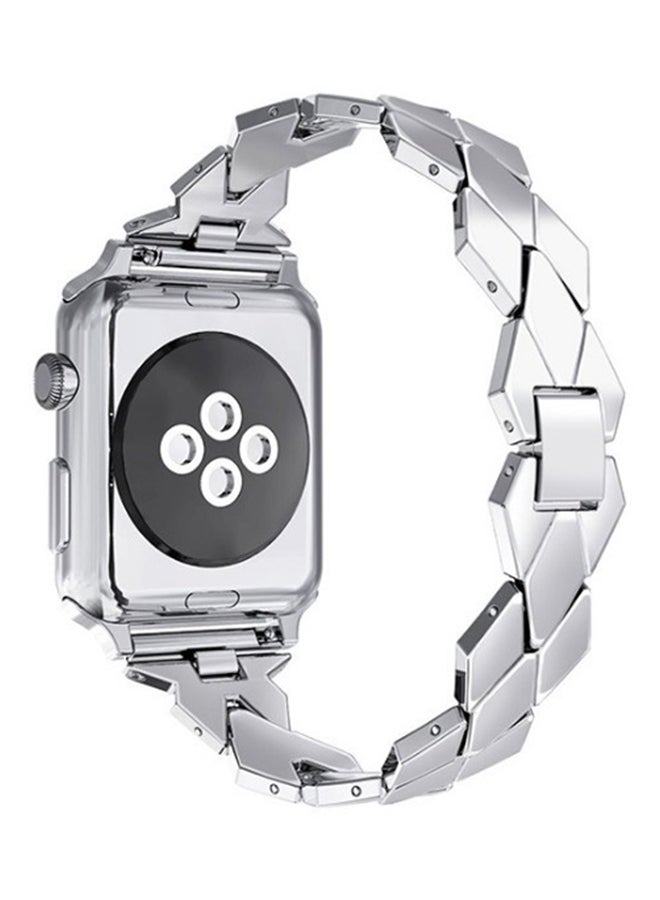 Replacement Band For Apple Watch 42 mm Silver - Image 2