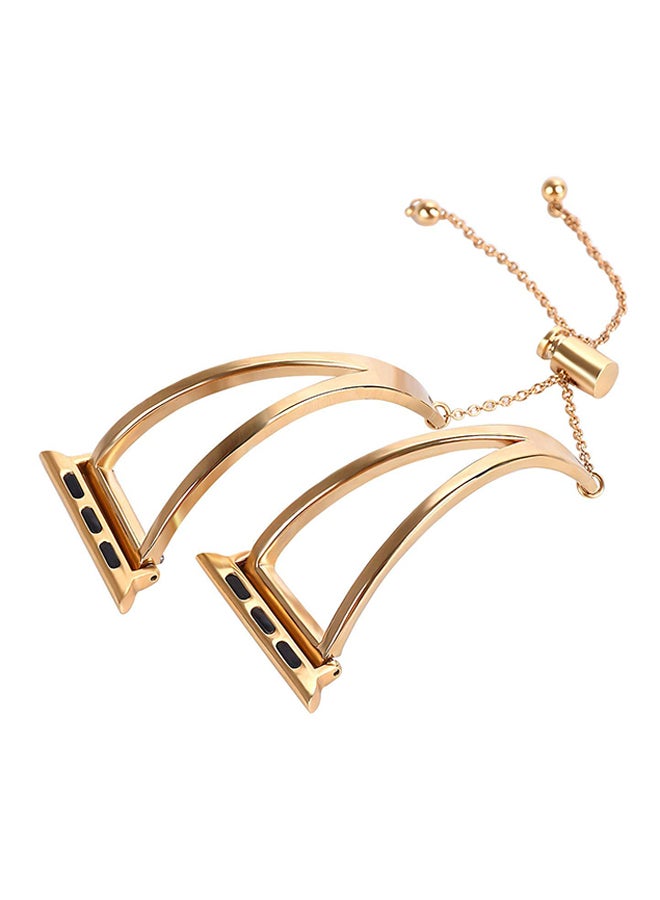 Stainless Steel Replacement Band For Apple Watch Gold - Image 1