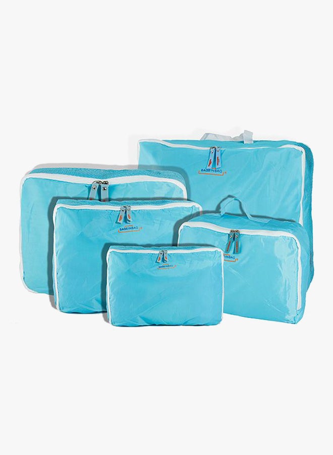 Valojusha 5-Piece Luggage Travel Organizer Bag Set Blue - Image 2