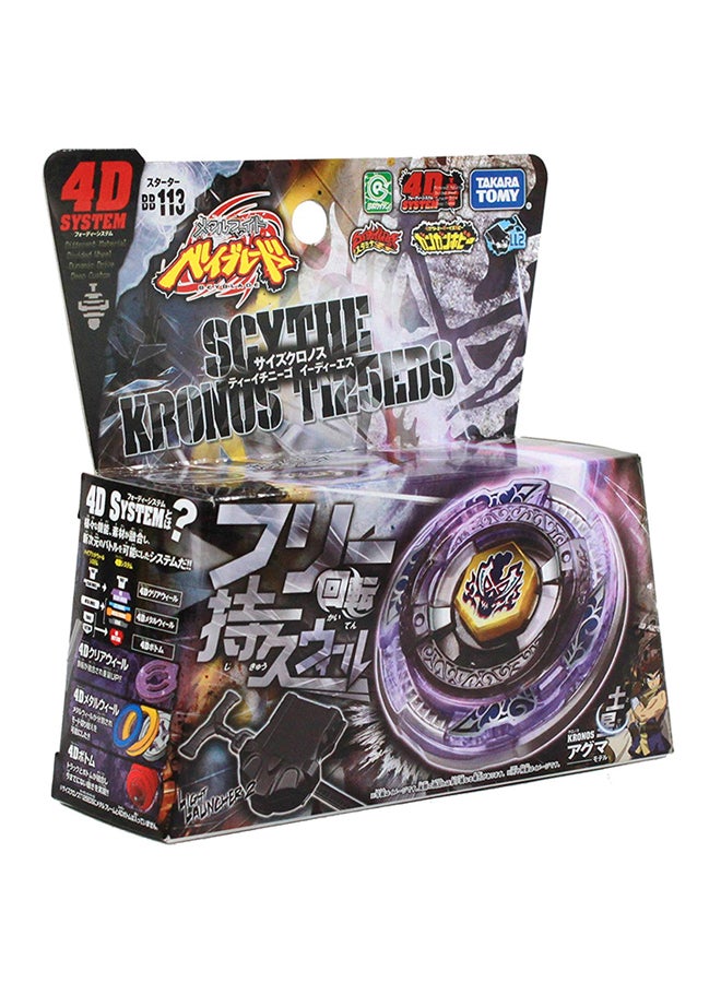TAKARA TOMY Beyblade Metal Fusion 4D BB113 Scythe Khronos Starter Set - Image 4