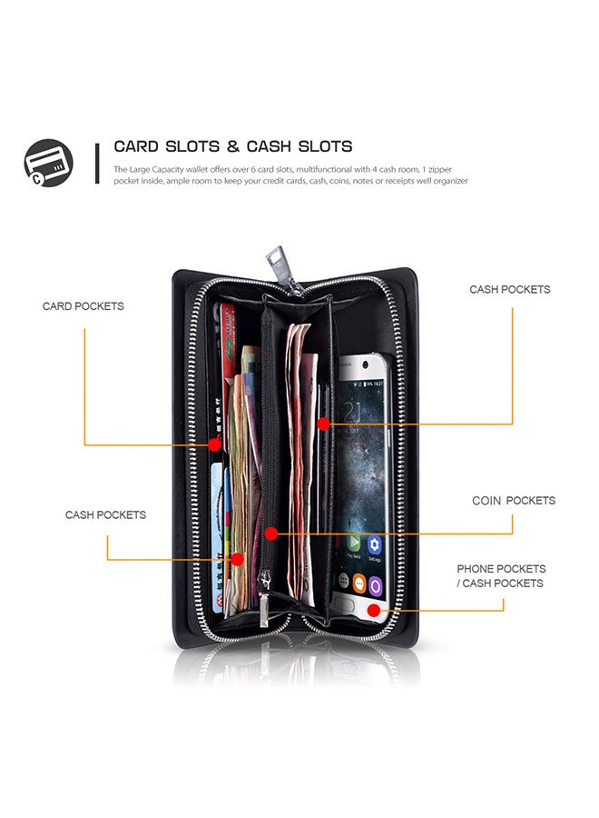 Tomtop - 2-in-1 Wireless Charger And Wallet Black - Image 1