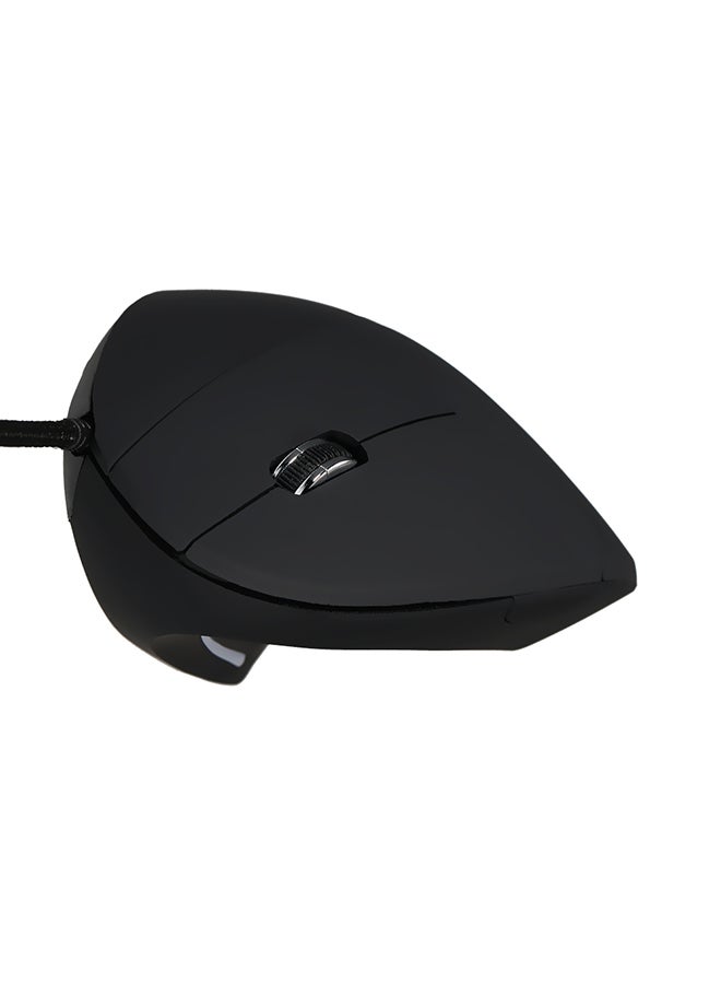 KKmoon - USB Vertical Optical Mouse For Mac Laptop PC Black - Image 1