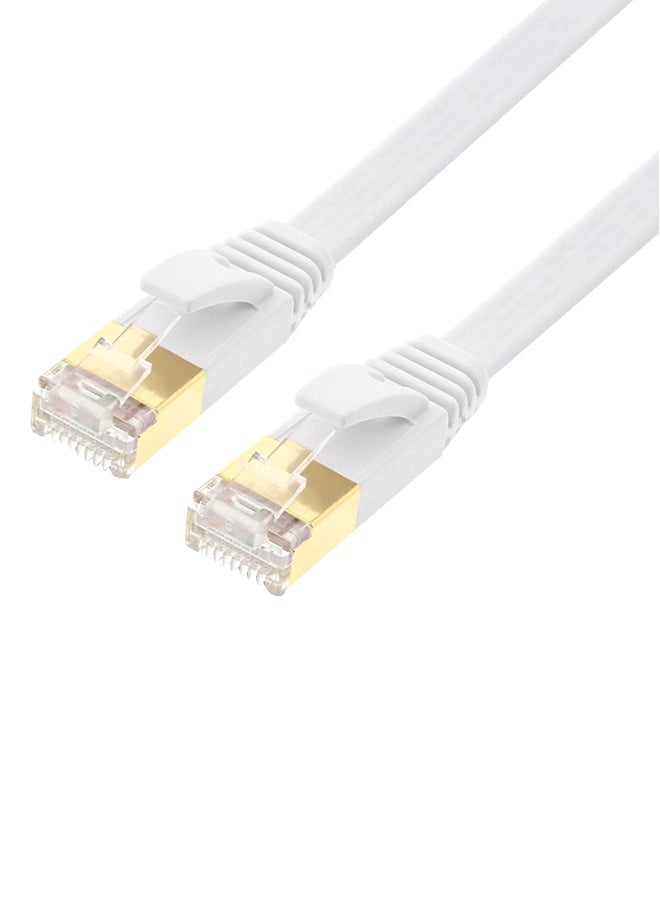 تراندز - كابل شبكة بمنفذ CAT 7 رفيع للغاية أبيض - Image 1