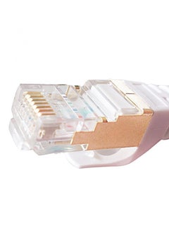 Trands CAT 7 Ultra Thin Flat Networking Cable White  - Image 3
