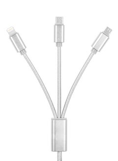 iends 3-In-1 Charging Cable Silver  - Image 3