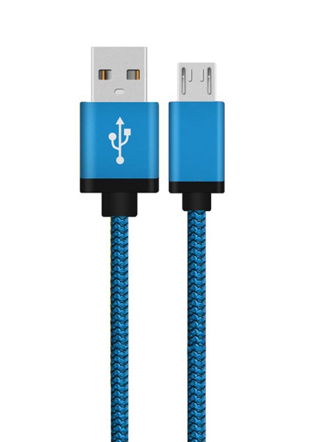 iends - Micro USB Data Sync Charging Cable Connector Blue - Image 1