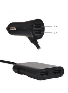 iends 4-Port Car Charger Black  - Image 3