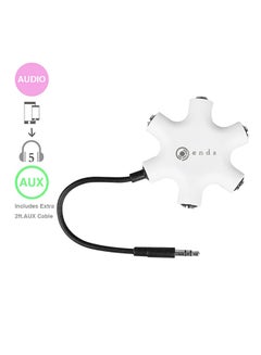 iends 5-Port Audio Splitter Adapter White/Black  - Image 3