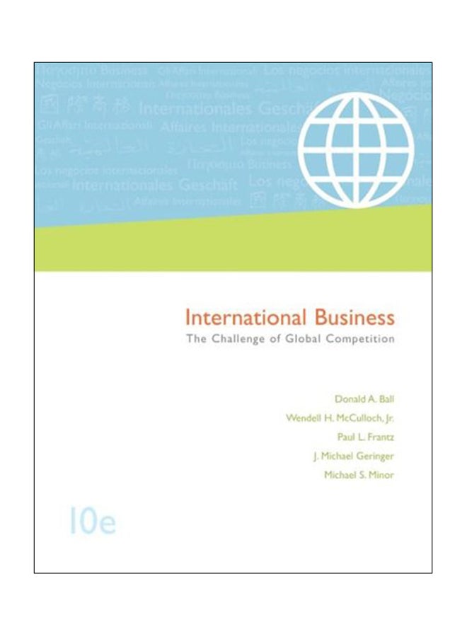 International Business: The Challenge Of Global Competition Paperback English by Donald A. Ball - 1-May-05 