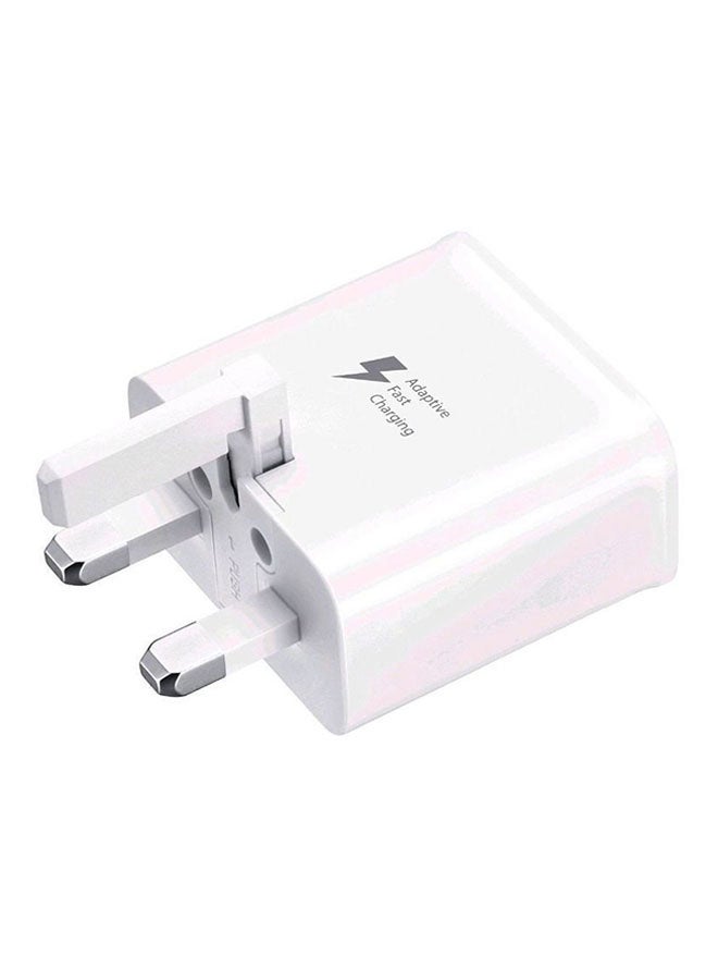 Samsung Fast Charging Travel Adapter With UK Cable White  - Image 1