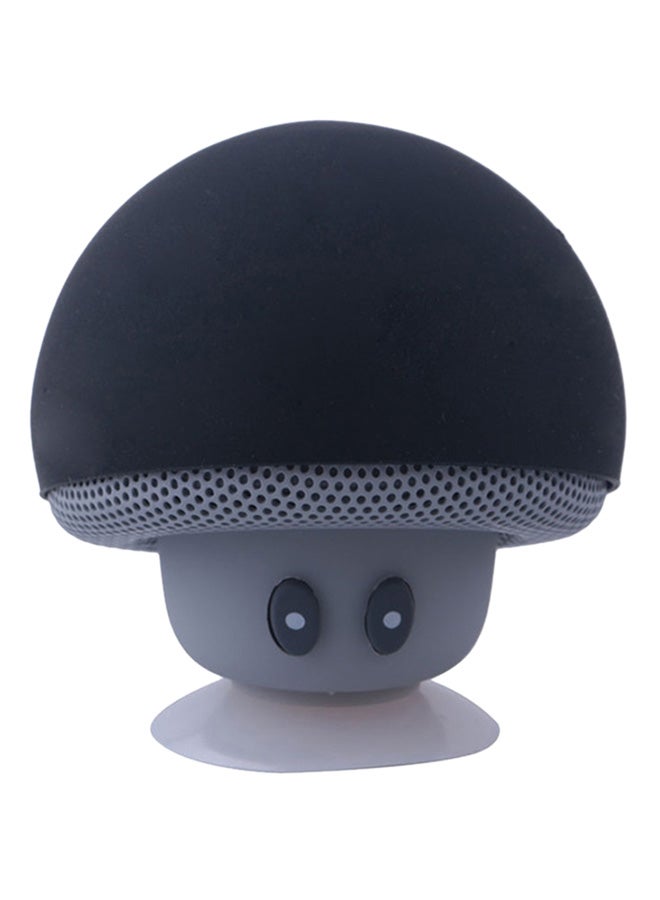 Mini Mushroom Bluetooth Wireless Speaker With Mic Grey/Black