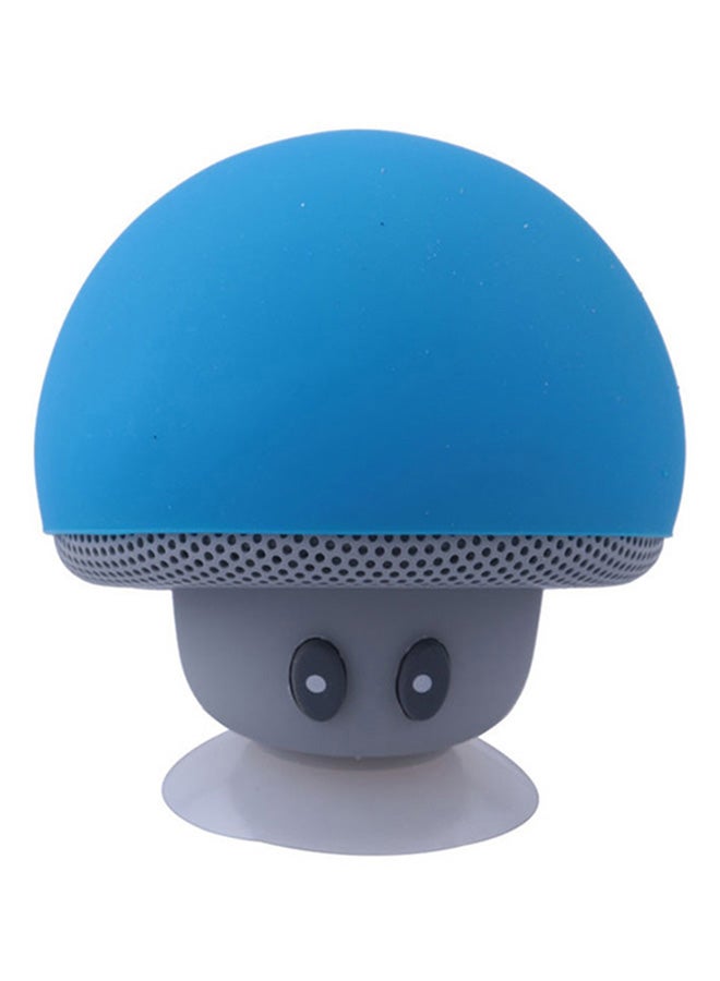 Mini Mushroom Bluetooth Wireless Speaker With Mic Blue/Grey
