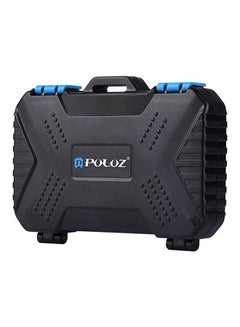 Memory Card Storage Box Black Black/Blue