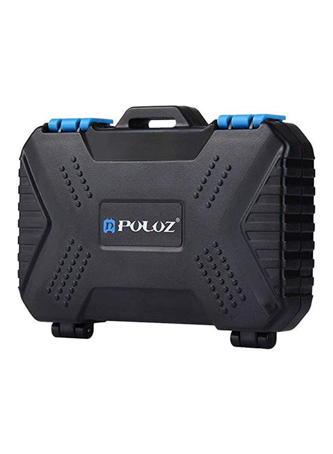 PULUZ - Memory Card Storage Box Black Black/Blue - Image 1