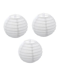 3-Piece Round Paper Lantern Set 9.5inch Decorations Party Supplies 9.5inch - v1536306484/N16660256A_1