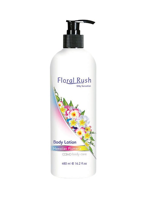 Floral Rush Silky Sensation Hawaiian Plumeria Body Lotion 480ml