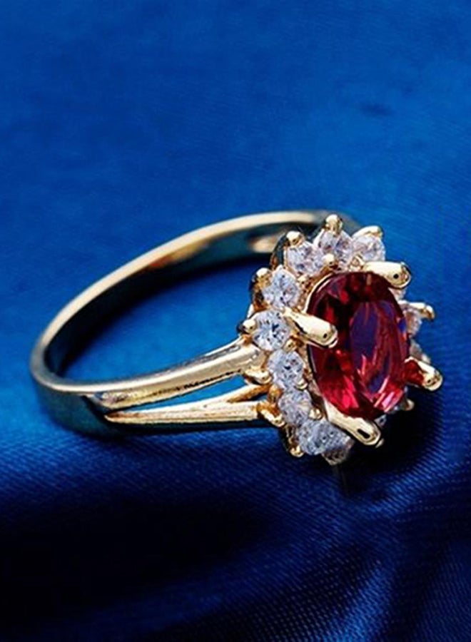 Bluelans Oval Shiny Rhinestone Finger Ring  - Image 2