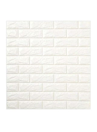 10-Piece 3D Foam Bricks Wallpaper Set White - v1536319913/N17084824A_1