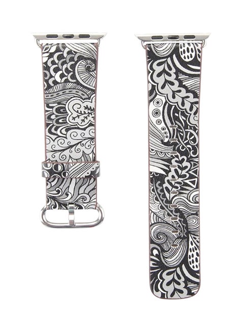Replacement Band For Apple Watch Series 1/2/3 38mm Black/White