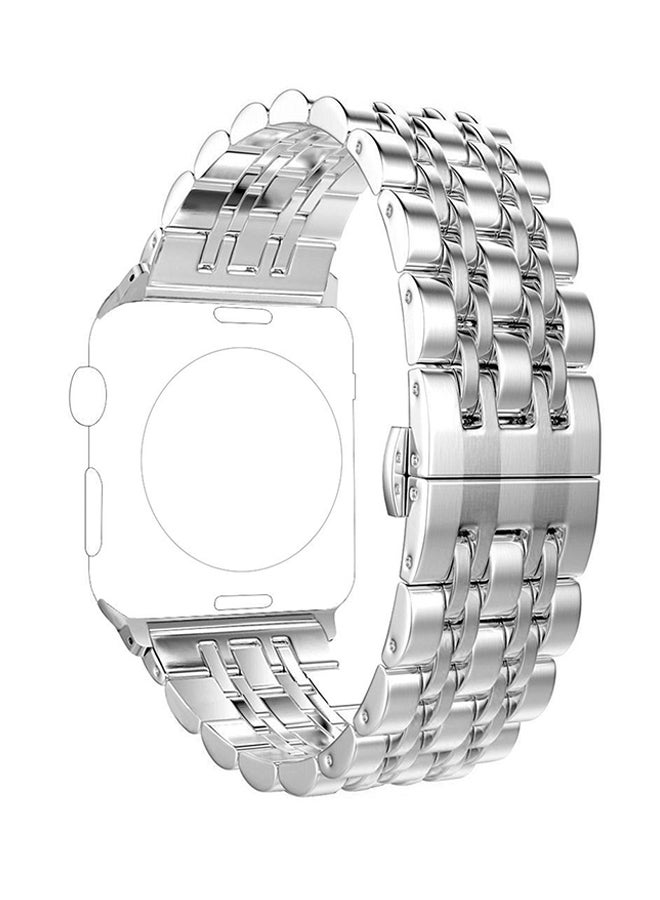 Generic - Metal Replacement Band For Apple Watch Series 1/2/3 42mm Silver - Image 1