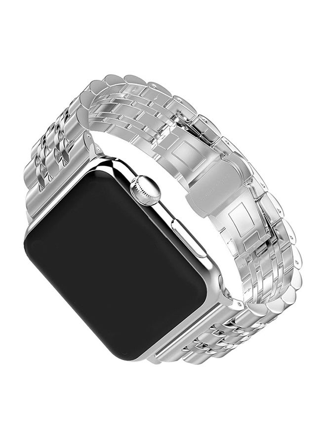 Generic - Metal Replacement Band For Apple Watch Series 1/2/3 42mm Silver - Image 1