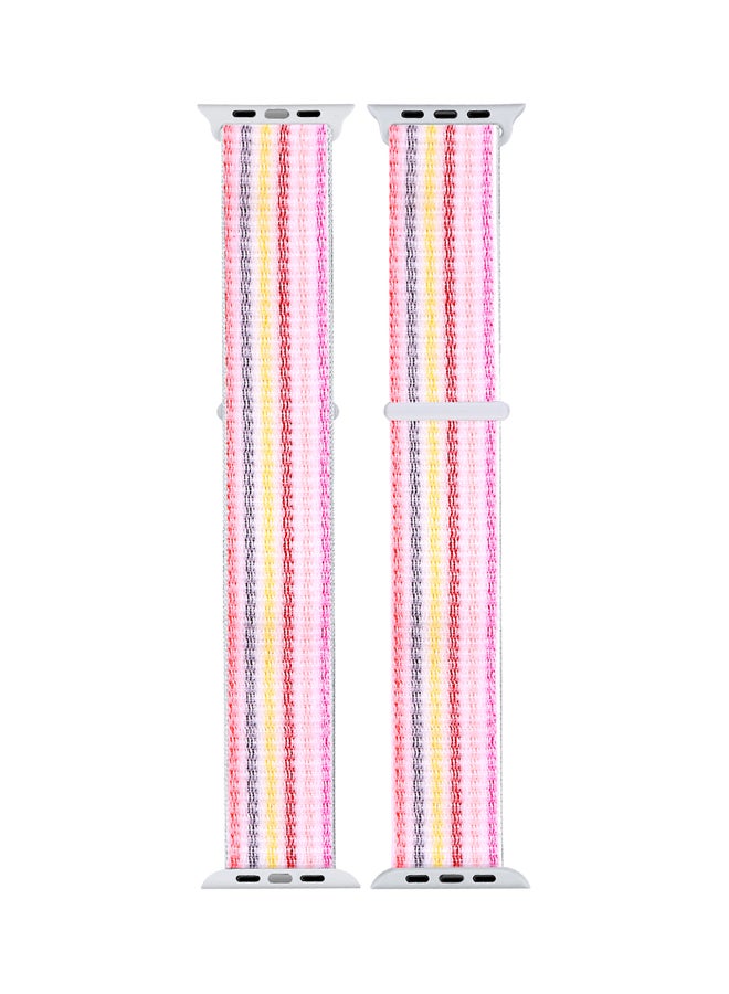 سوار بديل لساعة أبل سيريس 1/2/3 قياس 42 مم متعدد الألوان متعدد الألوان - Image 1