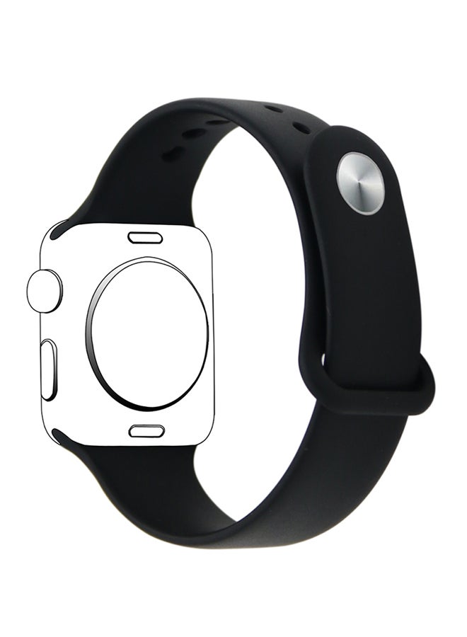 Generic - Replacement Watch Band For Apple Watch Series 1/2/3 38mm Black - Image 1