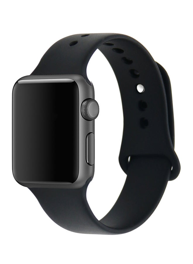 Generic - Replacement Watch Band For Apple Watch Series 1/2/3 38mm Black - Image 1
