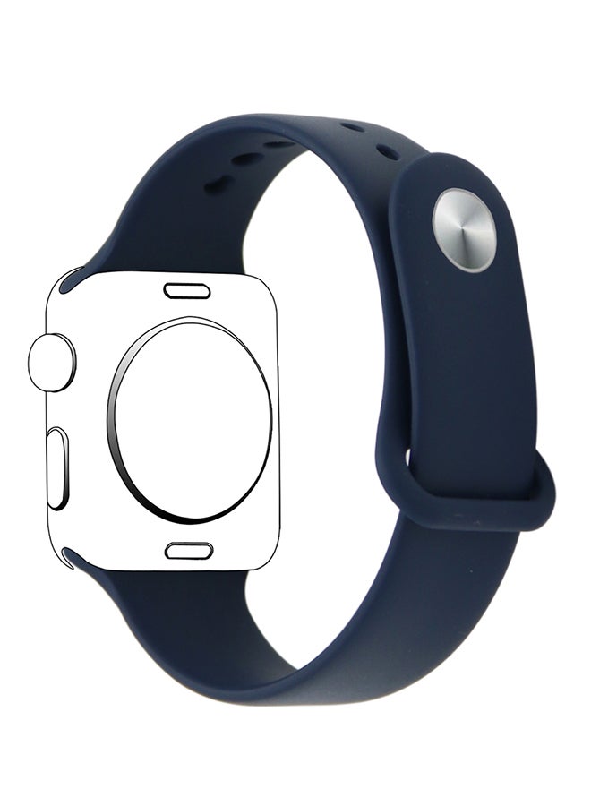 Replacement Band For Apple Watch Series 1/2/3 42mm Midnight Blue