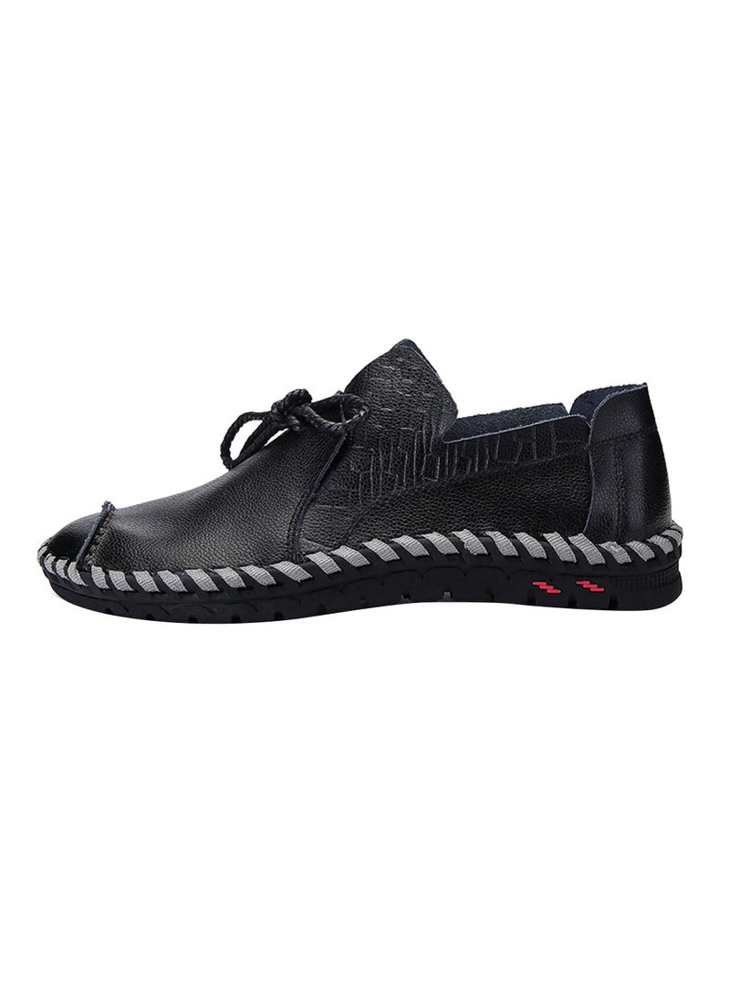 Leather Slip-On Loafers Fahjrus_3843 Black/Grey/Red Black/Grey/Red  - Image 1