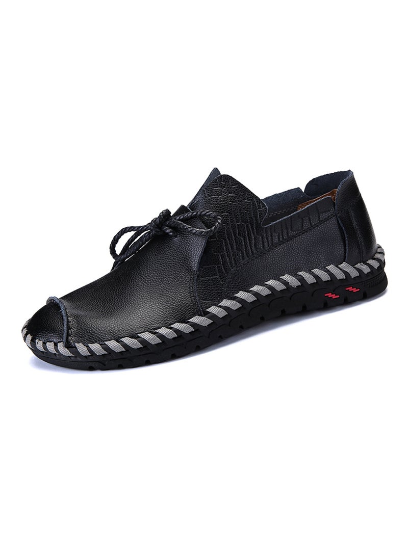 Leather Slip-On Loafers Fahjrus_3843 Black/Grey/Red Black/Grey/Red  - Image 2