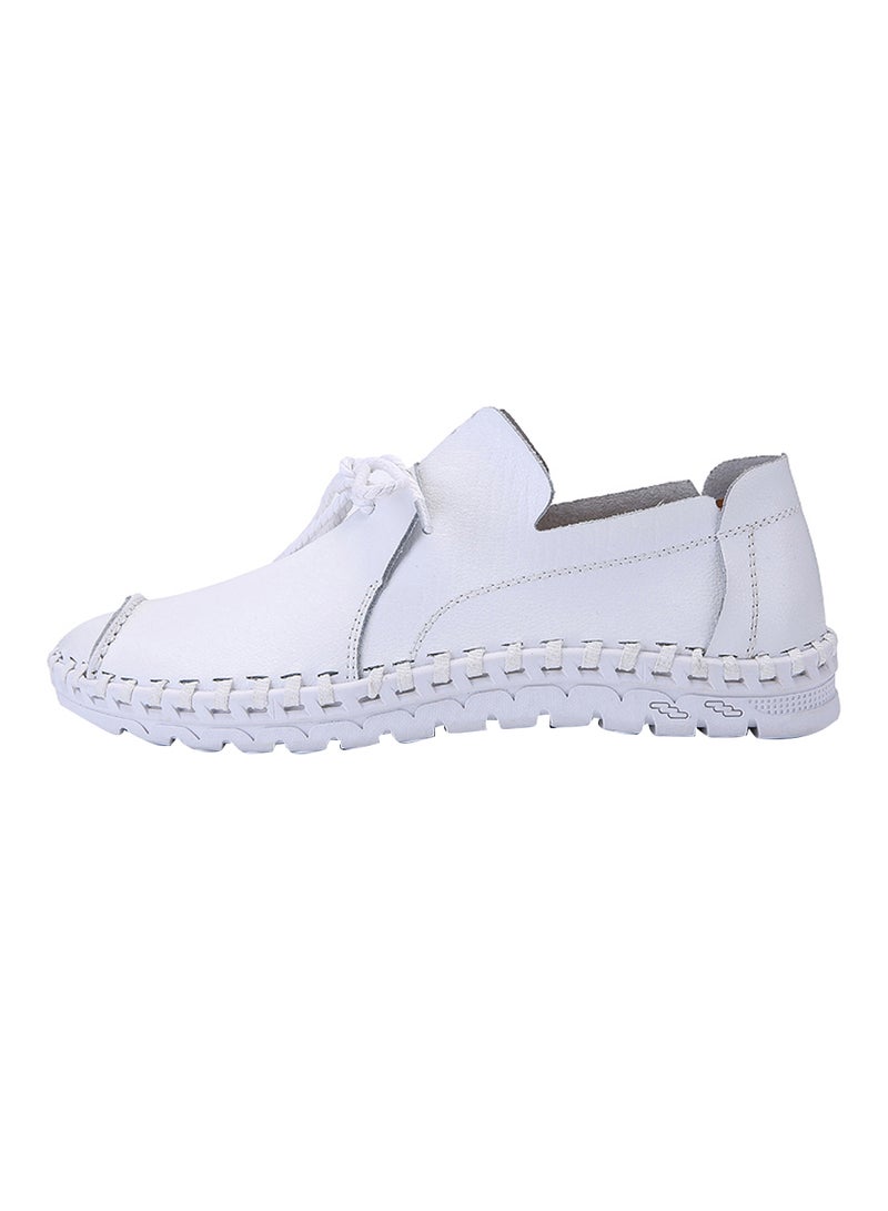 ماركة غير محددة Leather Slip-On Loafers Fahjrus_3843 White  - Image 1