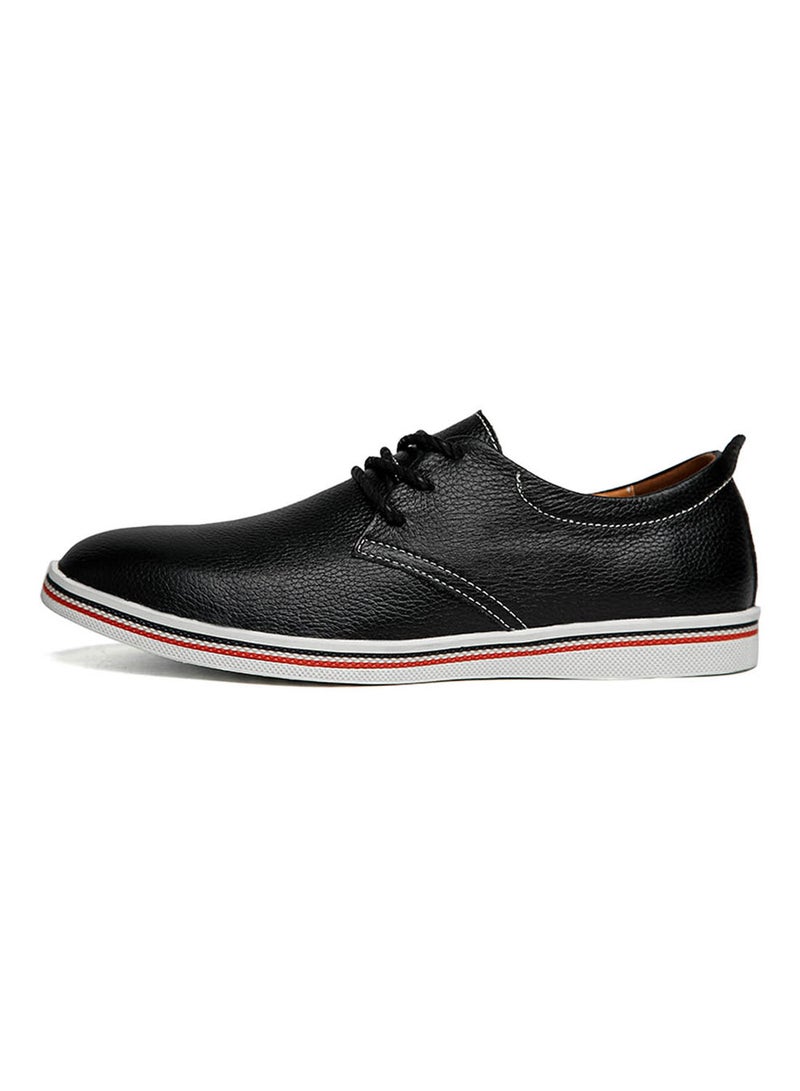 Casual Leather Oxford Shoes Fatd-Ls-8819-Black Black/Red/White Black/Red/White  - Image 3