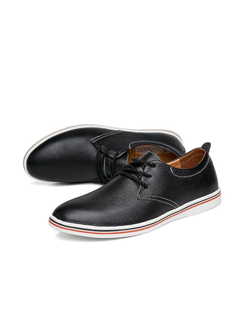 Casual Leather Oxford Shoes Fatd-Ls-8819-Black Black/Red/White Black/Red/White  - Image 5
