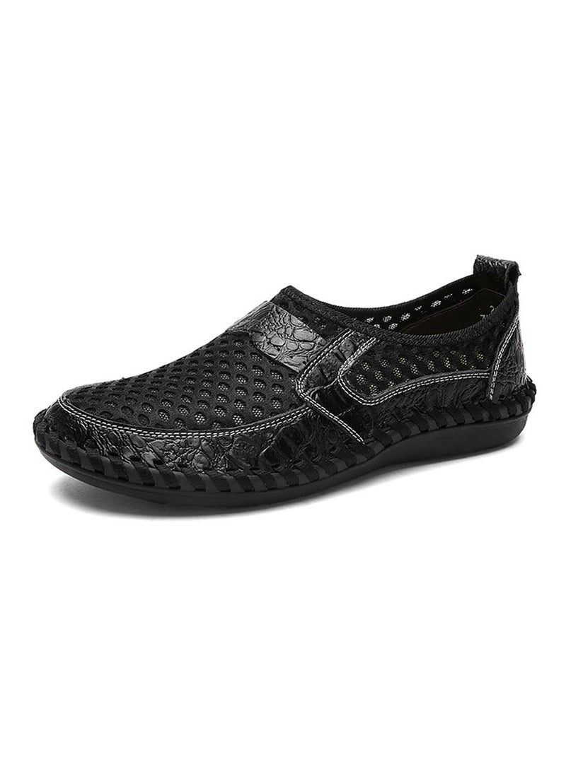 Leather Comfort Shoes Fatd-Ls-8923-Black Black  - Image 2