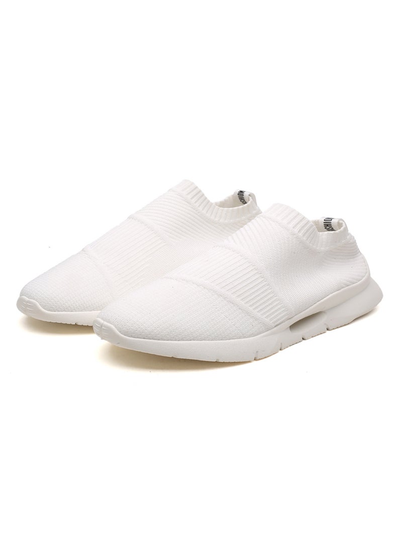 Textile Slip-On Trainers Fatt-Tom-1036 White - Image 3