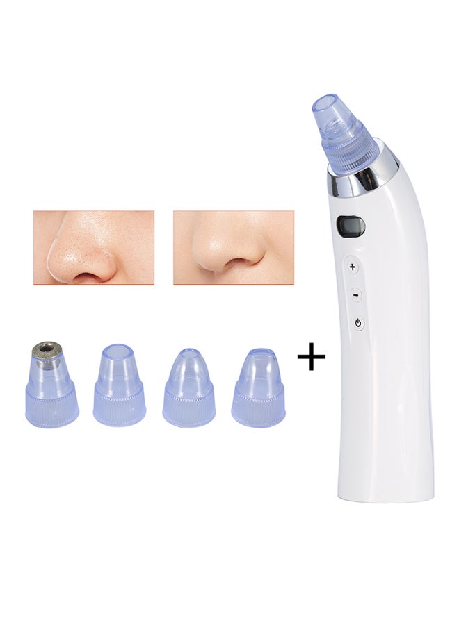 Generic - 4 Replaceable Head Blackhead Removal Suction Device white 437grams - Image 1