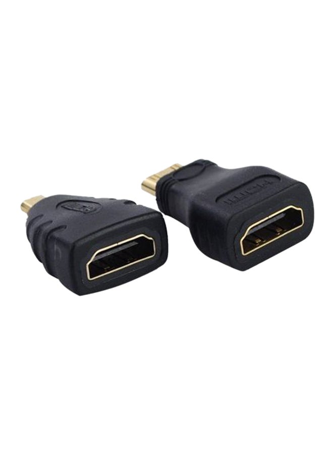 ماركة غير محددة سلك HDMI مع محول Mini HDMI و Micro HDMI أسود  - Image 4