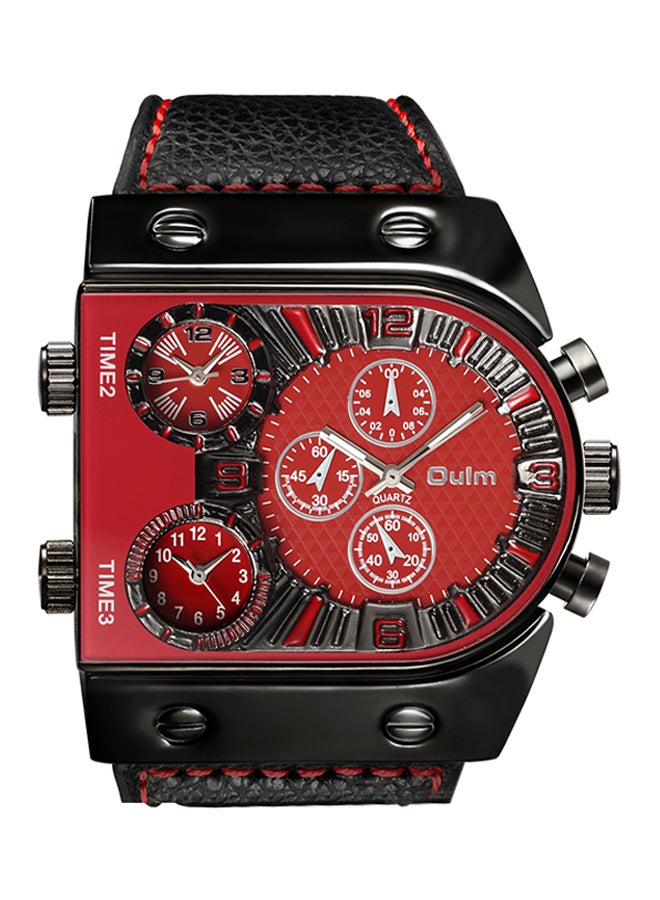 أولم ساعة كرونوغراف جلدية HP9315-RD - Image 1