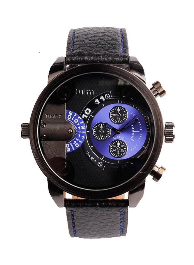 أولم ساعة يد كرونوغراف بسوار من الجلد طراز HP3130-BL-2 men