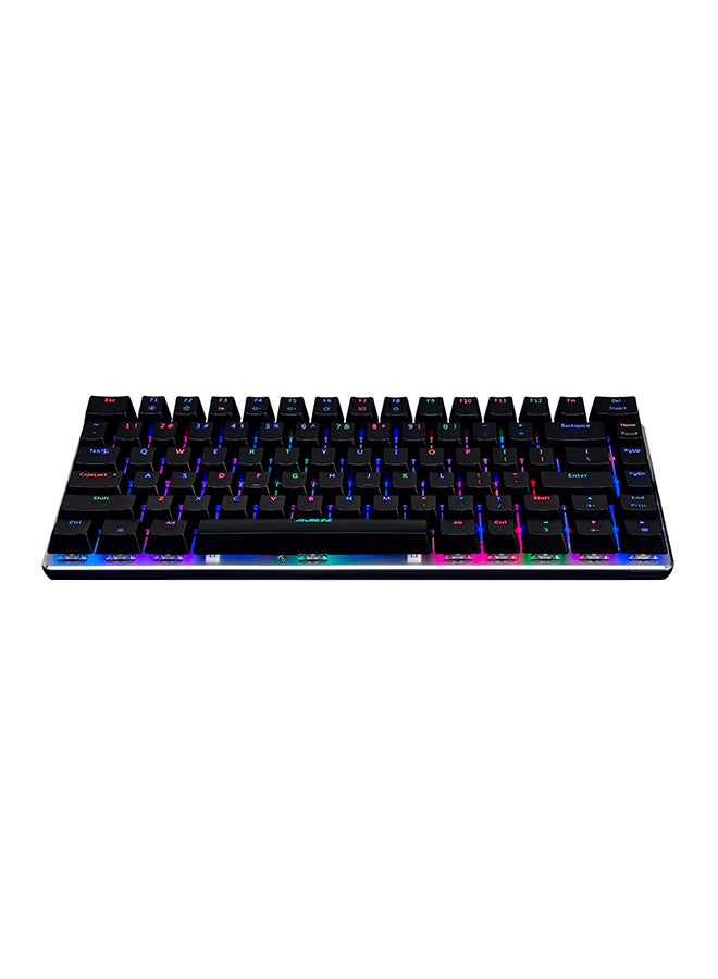Ajazz AK33 NKRO RGB Backlit Mechanical Keyboard Black/Purple/Pink  - Image 1