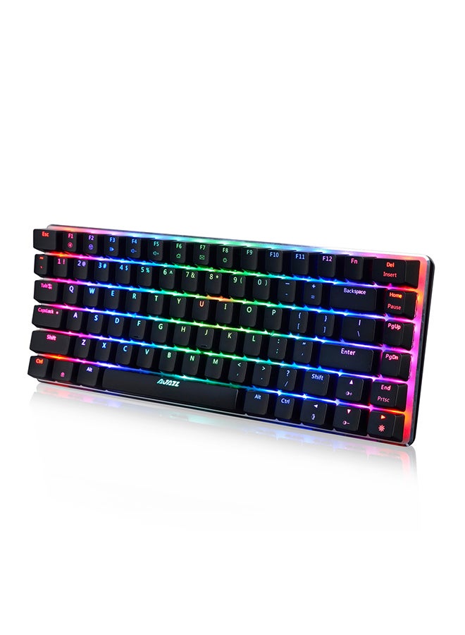 Ajazz AK33 NKRO RGB Backlit Mechanical Keyboard Black/Purple/Pink  - Image 2