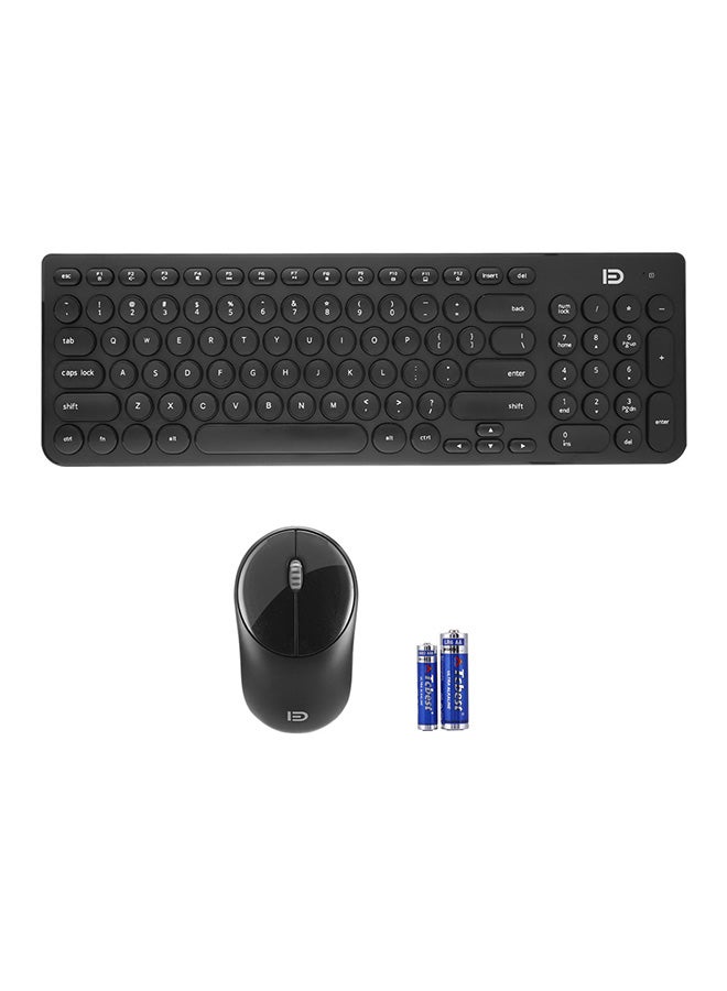 FUDE IK6630 Wireless Keyboard And Mouse Combo Black - Image 1