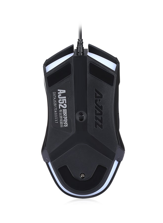 Ajazz AJ52 Gaming Mouse With LED Light Black  - Image 2