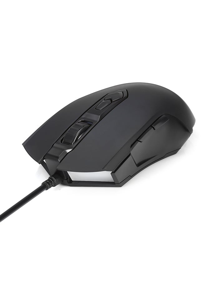 Ajazz AJ52 Gaming Mouse With LED Light Black  - Image 3