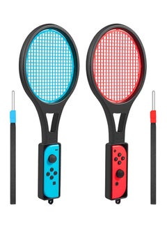 2-Piece ABS Motion Control Tennis Racket Set For Nintendo Switch Joy Con